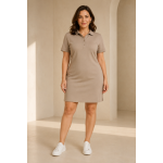 Casual Polo shirt dress large size women's senior sense summer 2022 new small royal sister